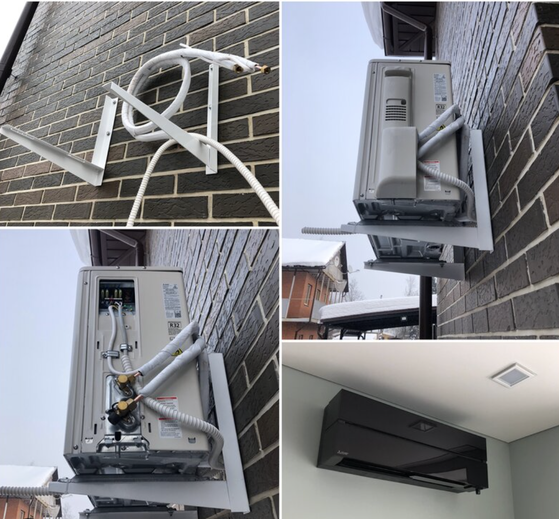 Монтаж настенных кондиционеров