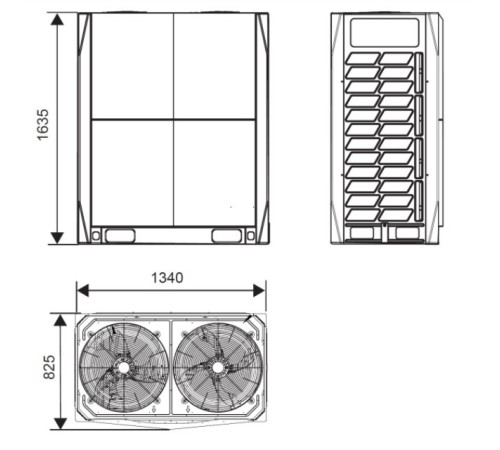Наружный блок VRF системы Systemair SYSVRF2 M 400 AIR EVO HR R