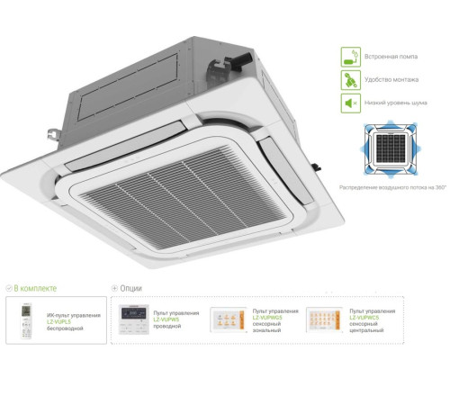 Кассетная VRF система Lessar LSM-AH140B8UA2/LZ-VB4UB5