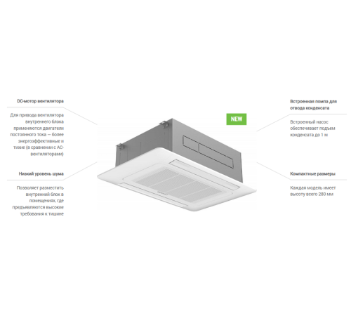 Кассетная VRF система Lessar LSM-AH50B2CUA2