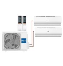 Мульти сплит-система на 2 комнаты Haier Lightera Super Match 2U40S2SM1FA/AS09NS6ERA-W/AS12NS6ERA-W