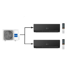 Мульти сплит-система на 2 комнаты Haier Flexis Super Match 2U50S2SM1FA-3/AS25S2SF2FA-B/AS35S2SF2FA-B