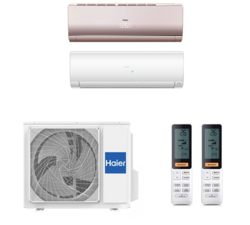 Мульти сплит-система на 2 комнаты Haier Flexis Super Match 2U50S2SM1FA-3/AS25S2SF2FA-G/AS50S2SF2FA-W