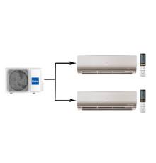 Мульти сплит-система на 2 комнаты Haier Flexis Super Match 2U50S2SM1FA-3/AS25S2SF2FA-G/AS35S2SF2FA-G