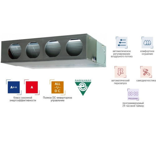 Канальная VRF система Fujitsu ARXA030GLEH