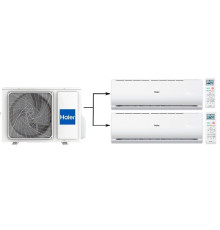 Мульти сплит-система на 2 комнаты Haier Leader Super Match 2U40S2SM1FA/AS07TS6HRA-M/AS09TS6HRA-M