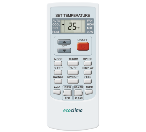Кондиционер Ecoclima Frost Line ECW/I-AX09/FB-4R1 / EC/I-AX09/F-4R1
