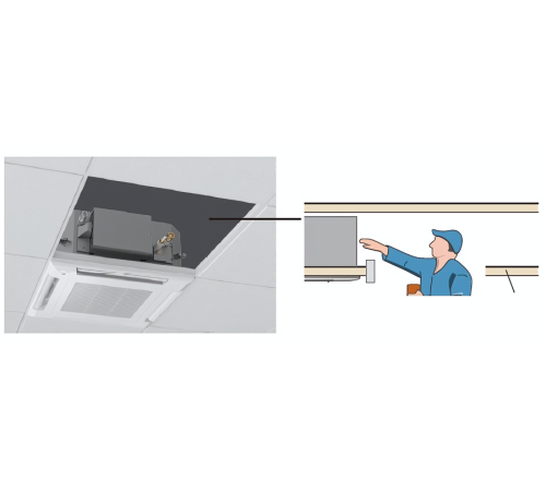 Кассетный кондиционер Fujitsu AUXG18KVLA/AOYG18KATA/UTGUFYFW