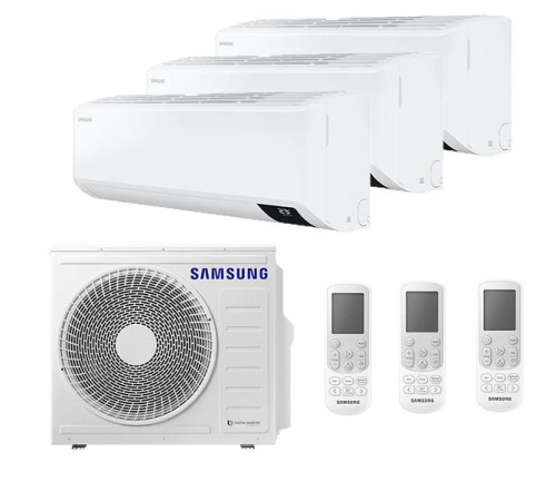Мульти сплит-система на 3 комнаты Samsung Free Match AJ068TXJ3KH/EA/AJ025TNTDKH/EA*3
