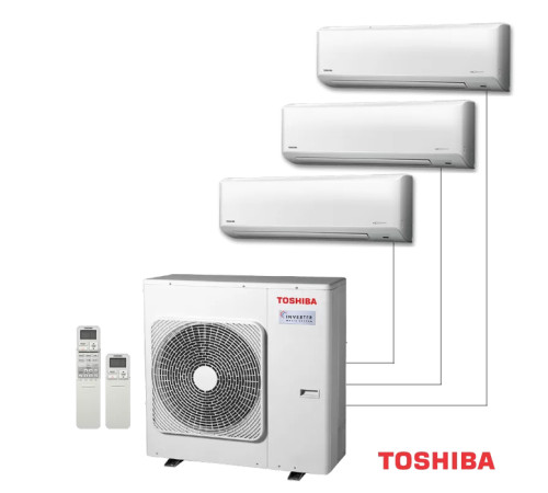 Внешний блок мульти сплит-системы на 3 комнаты Toshiba RAS-3M26G3AVG-E