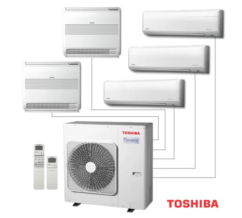 Внешний блок мульти сплит-системы на 5 комнат Toshiba RAS-5M34G3AVG-E