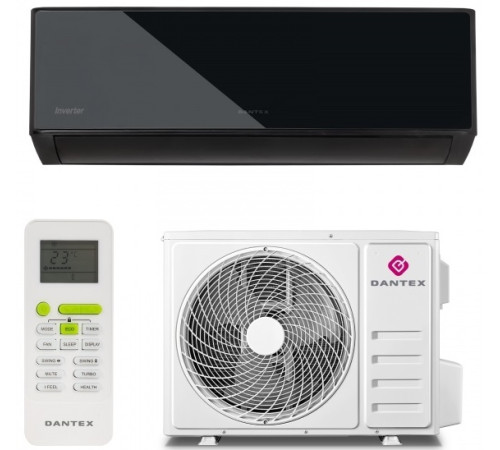 Настенный кондиционер Dantex Advance pro plus 2 black mirror RK-09SATB2I Black PLUS/RK-09SATB2IE