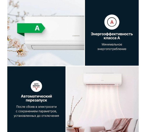 Настенный кондиционер Kentatsu Atama KSGAT50HFRN1/KSRAT50HFRN1