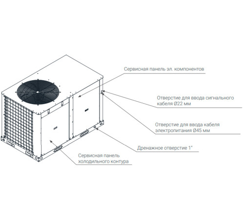 Крышный кондиционер Lessar LUR-WF43