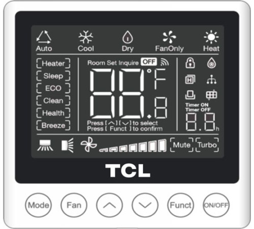 Кассетный кондиционер TCL TCC-24CHRH/DVI(05)/TCC-24HH/DVO(05)/MBQR-LCFC