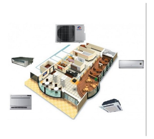 Внешний блок мульти сплит-системы на 4 комнаты Gree Free Match  GWHD(28)NK3KO(LCLH)